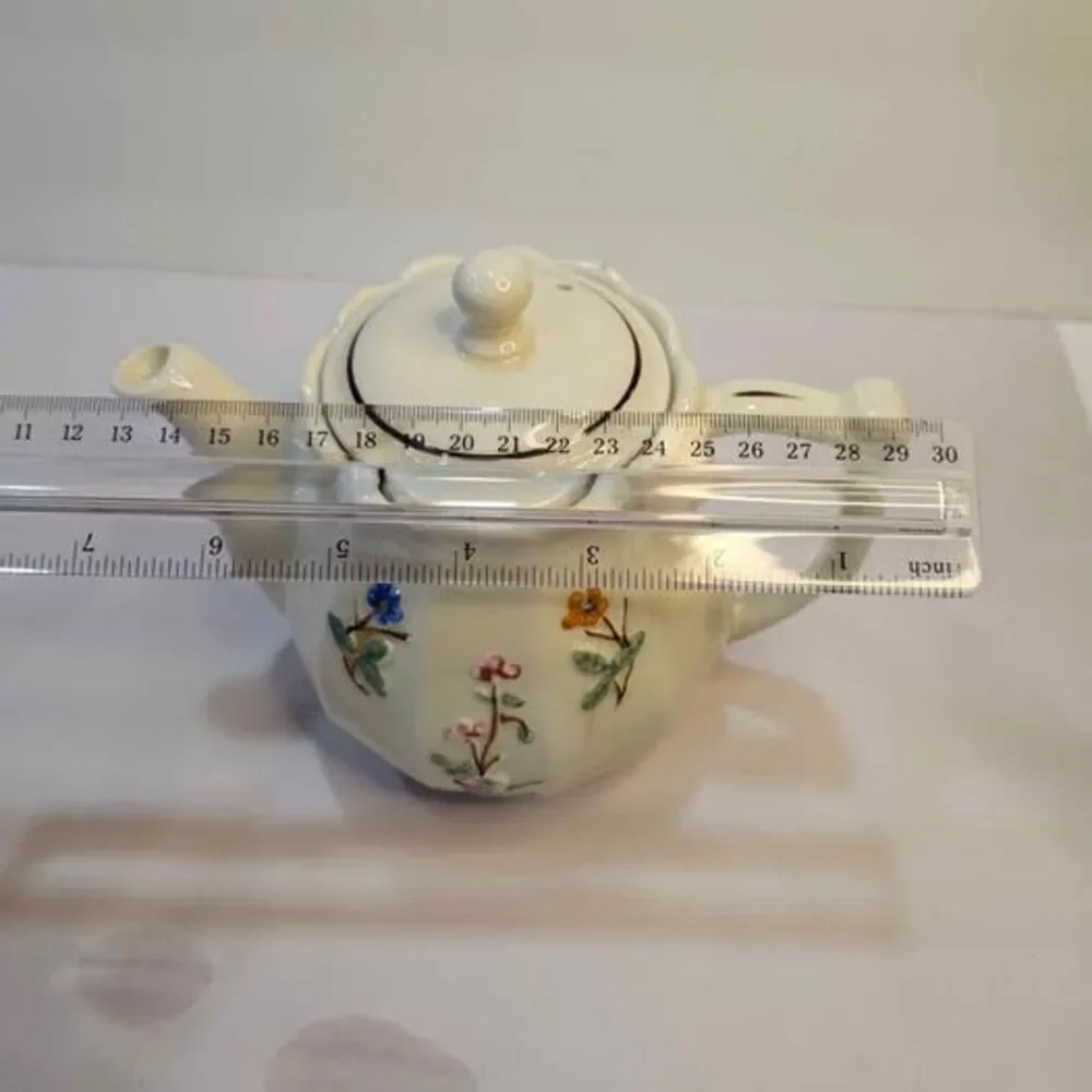 Porcelier Floral Teapot
